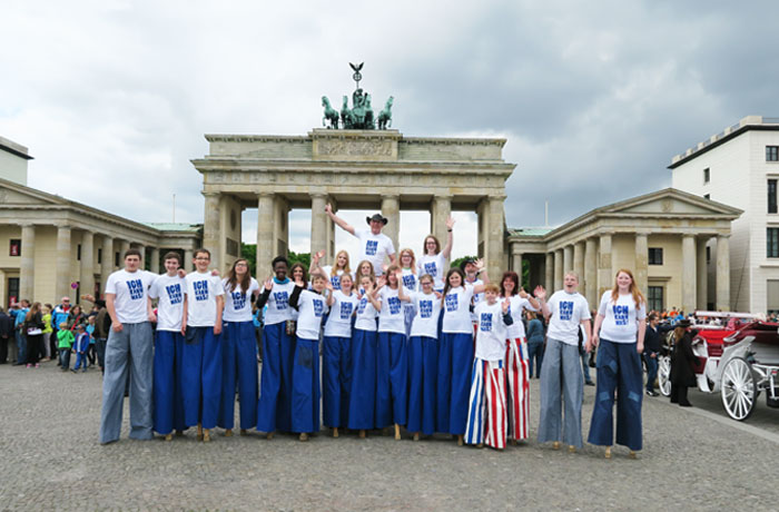 Korbacher Highwalkers beim Championsleague-Finale der Frauen in Berlin