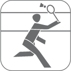 Piktogramm Badminton